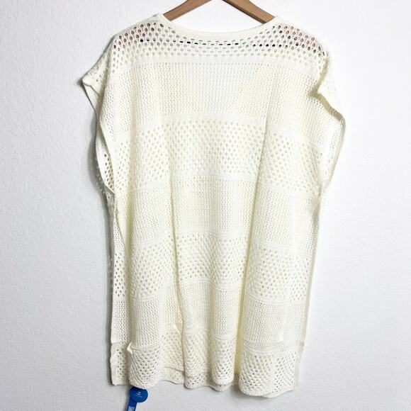 CUPSHE SWIMMING COVERUP CREAM WHITE WOMEN MEDIUM BRAND NEW WITH TAGS - Picture 6 of 9